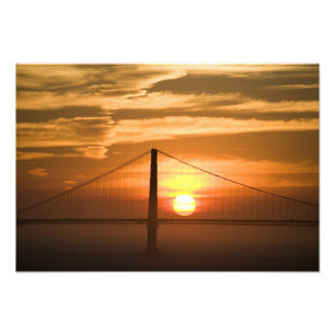 USA. Kalifornien. San Francisco. Sonnenuntergang Fotodruck