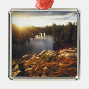 USA, Kalifornien, Sierra Nevada.Sonnenuntergang Ornament Aus Metall