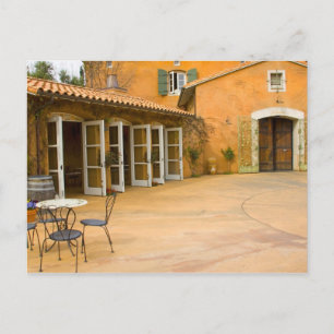 USA, Kalifornien, Sonoma Valley, Patio im Viansa Postkarte