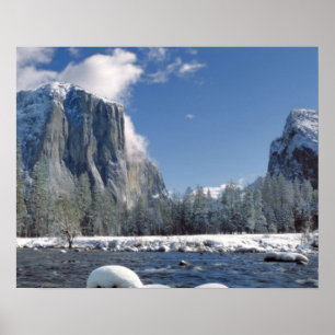 USA, Kalifornien, Yosemite NP. Der Merced-Fluss Poster
