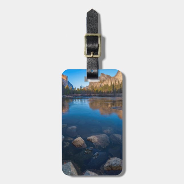 USA, Kalifornien. Yosemite-Tal-Ansicht 2 Gepäckanhänger (Vorderseite vertikal)