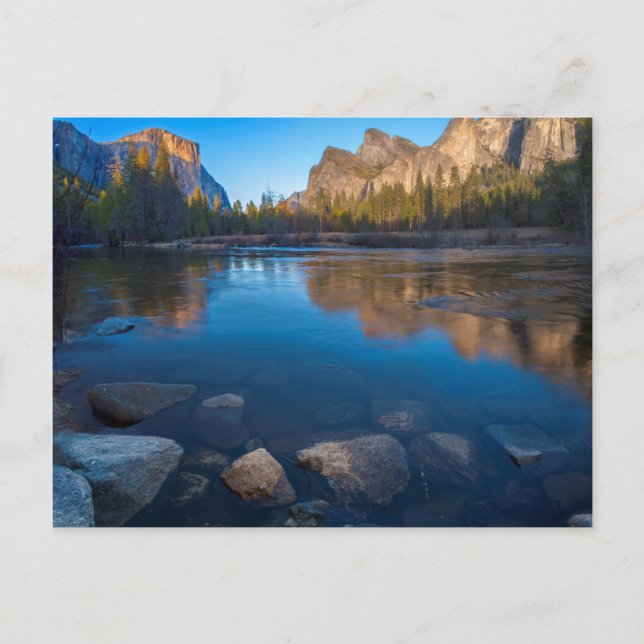 USA, Kalifornien. Yosemite Valley View 2 Postkarte (Vorderseite)