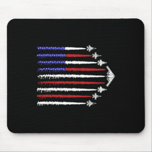USA-Kampfjets 4. Juli Männer Frauen Kinder Lustig  Mousepad