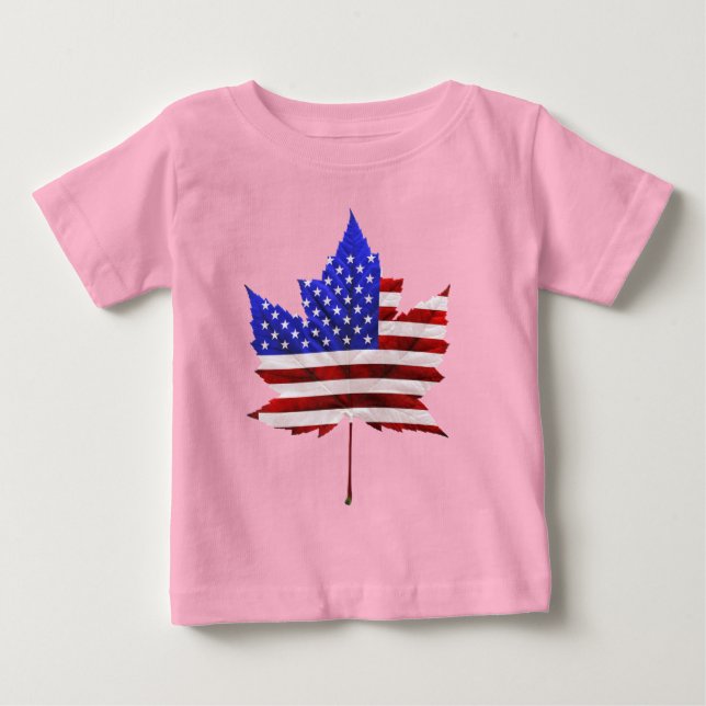 USA Kanada T - Shirt Kanada US Kids Shirts Hoodies (Vorderseite)