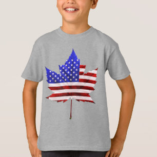 USA Kanada T - Shirt Kanada US Kids Shirts Hoodies