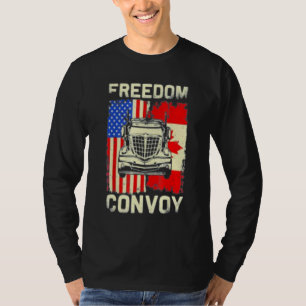 USA - Kanadischer Flag-Freedom Convoy 2022 für ein T-Shirt