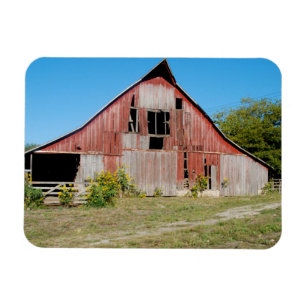 USA, Kansas, Old Red Barn Magnet