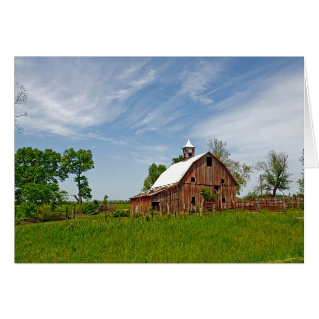 USA, Kansas. Vieille Barne Rouge (Devant horizontal)
