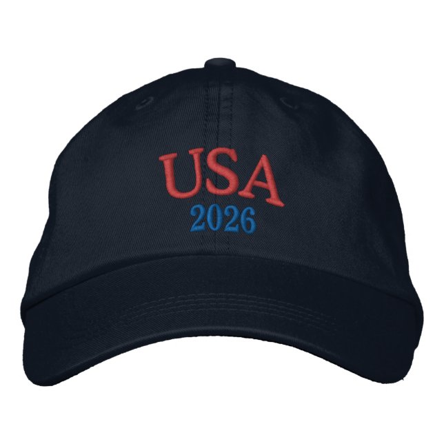 USA-Kappe Bestickte Baseballkappe (Vorderseite)