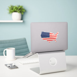 USA-Karte Aufkleber