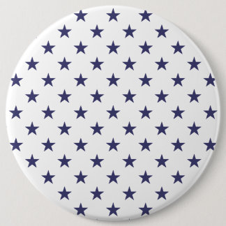 USA kennzeichnen blaue Sterne auf Weiß Button