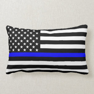 USA kennzeichnen dünnen Blue Lendenkissen