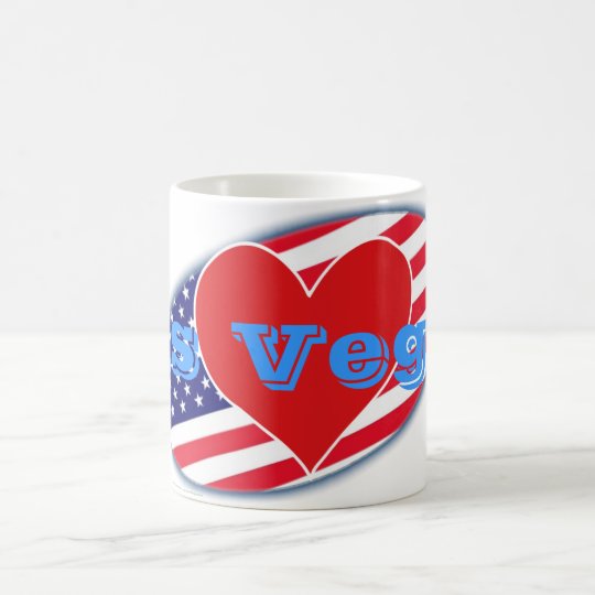 USA kennzeichnen i-Liebe Las Vegas Kaffeetasse
