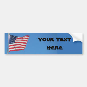 USA kennzeichnen mit Ihrem Text Autoaufkleber
