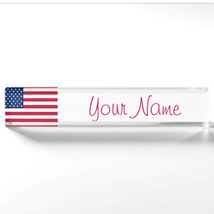 USA kennzeichnen patriotischer kundenspezifischer Namensplakette
