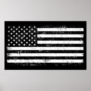 USA kennzeichnen, Schwarzweiss Poster