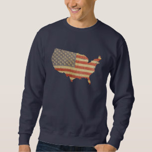 USA kennzeichnen u. Land-Shirt Sweatshirt
