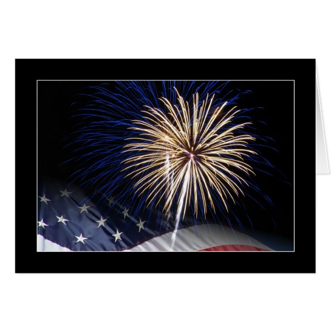 USA kennzeichnen und Feuerwerke (Vorderseite (Horizontal))