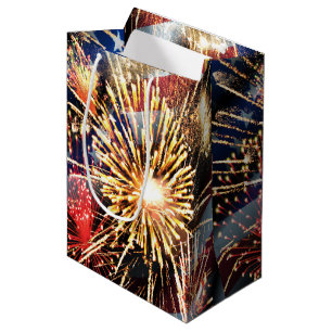 USA kennzeichnen und Feuerwerke Mittlere Geschenktüte