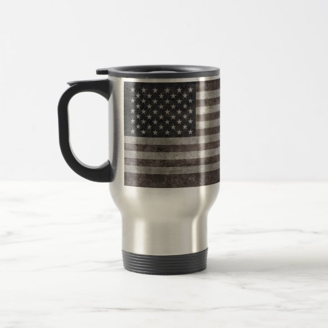 USA kennzeichnen, Vintage Retro amerikanische Reisebecher (Links)