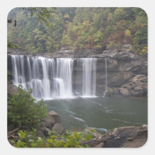 USA - Kentucky. Cumberland Falls am Quadratischer Aufkleber