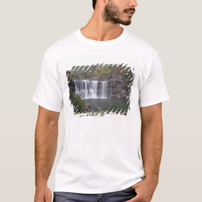 USA - Kentucky. Cumberland Falls auf T-Shirt (Vorderseite)