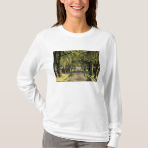 USA, Kentucky, Lexington. Baumbestandene Auffahrt, T-Shirt