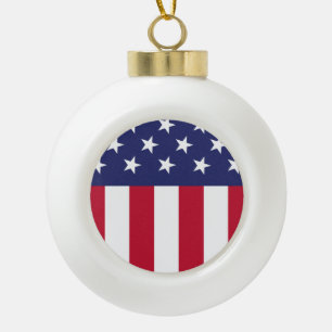 USA KERAMIK Kugel-Ornament