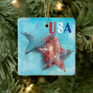 USA Keramik-Ornament Keramikornament