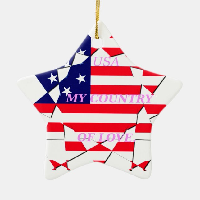 USA KERAMIKORNAMENT (Vorne)