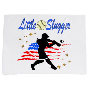 USA KLEINE SLUGGER SOFTBALL GIRLS DESIGN GROßE GESCHENKTÜTE