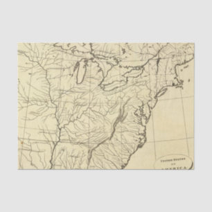 USA-Kontur Seidenpapier