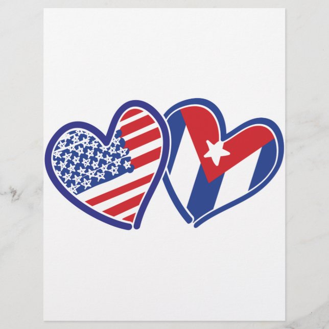 USA Kuba Liebe Hearts (Vorderseite)