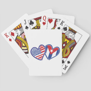 USA Kuba Liebe Hearts Spielkarten
