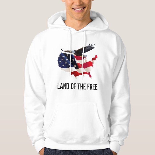 USA - Land der Freiheit Hoodie (Vorderseite)