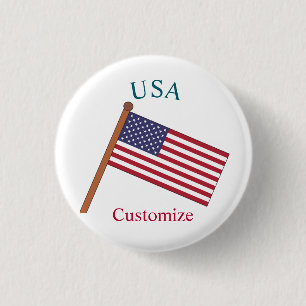 USA Landesflagge Thunder_Cove Button