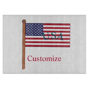 USA Landesflagge Thunder_Cove Schneidebrett