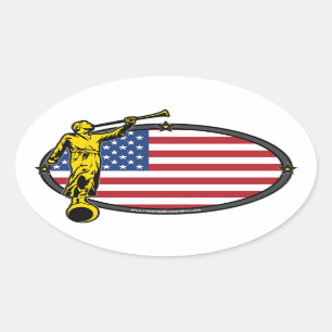 USA LDS Mission Oval no Étiquette