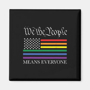USA LGBTQ Gleichheit Wir das Volk bedeutet jeder G Magnet