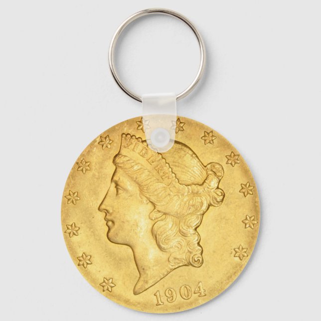 USA Liberty Head Gold Coin $20 1904 Schlüsselanhänger (Vorderseite)
