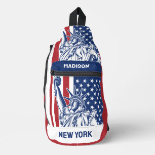 USA Liberty individuelle Name Crossbody Bag