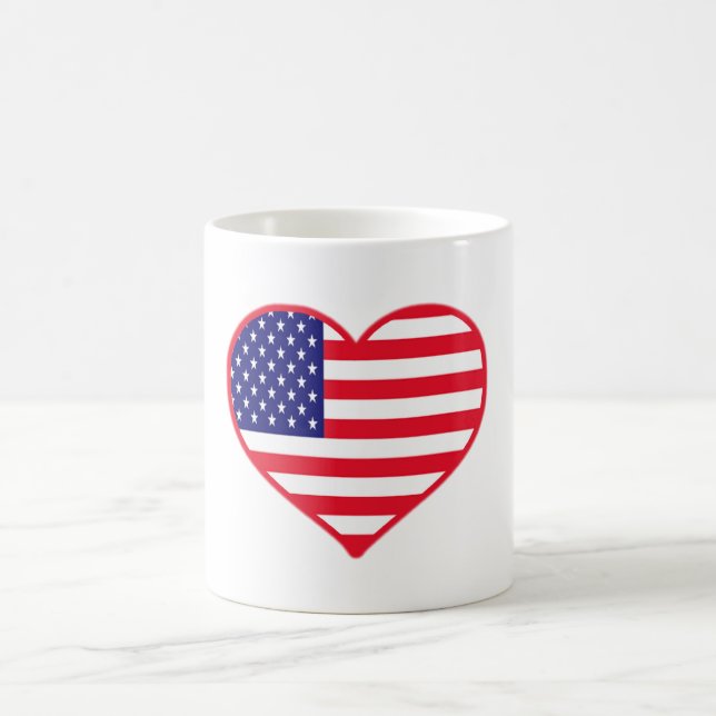 USA-Liebe Kaffeetasse (Mittel)