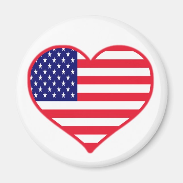 USA-Liebe Magnet (Vorne)