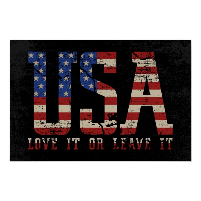 USA Liebe oder Verlass Poster (Vorderseite)