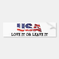 USA-Liebe verlässt es oder es