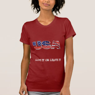 USA-Liebe verlässt es oder es T-Shirt