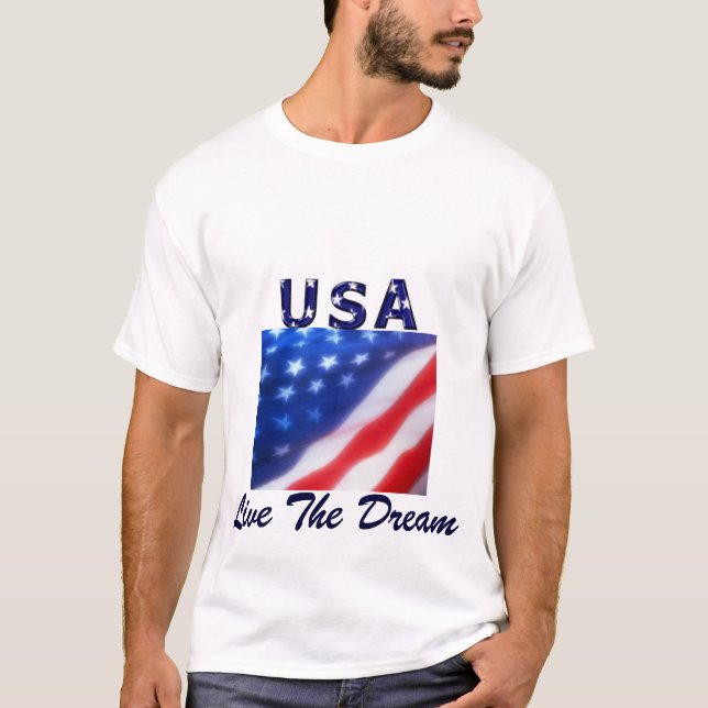 USA Live The Dream T - Shirt (Vorderseite)