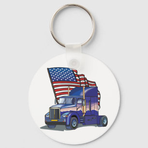 USA-LKW-Fahrer Schlüsselanhänger