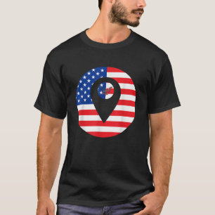 USA Location USA Marker Geogr T-Shirt