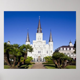 USA, Louisiana, New Orleans. französisches Vierte Poster